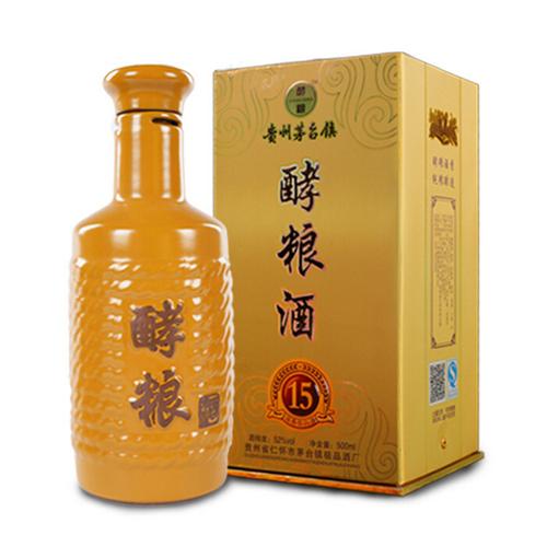 供应 贵州茅台酒【酵粮】浓香型15年窖藏白酒生产厂家直销批.